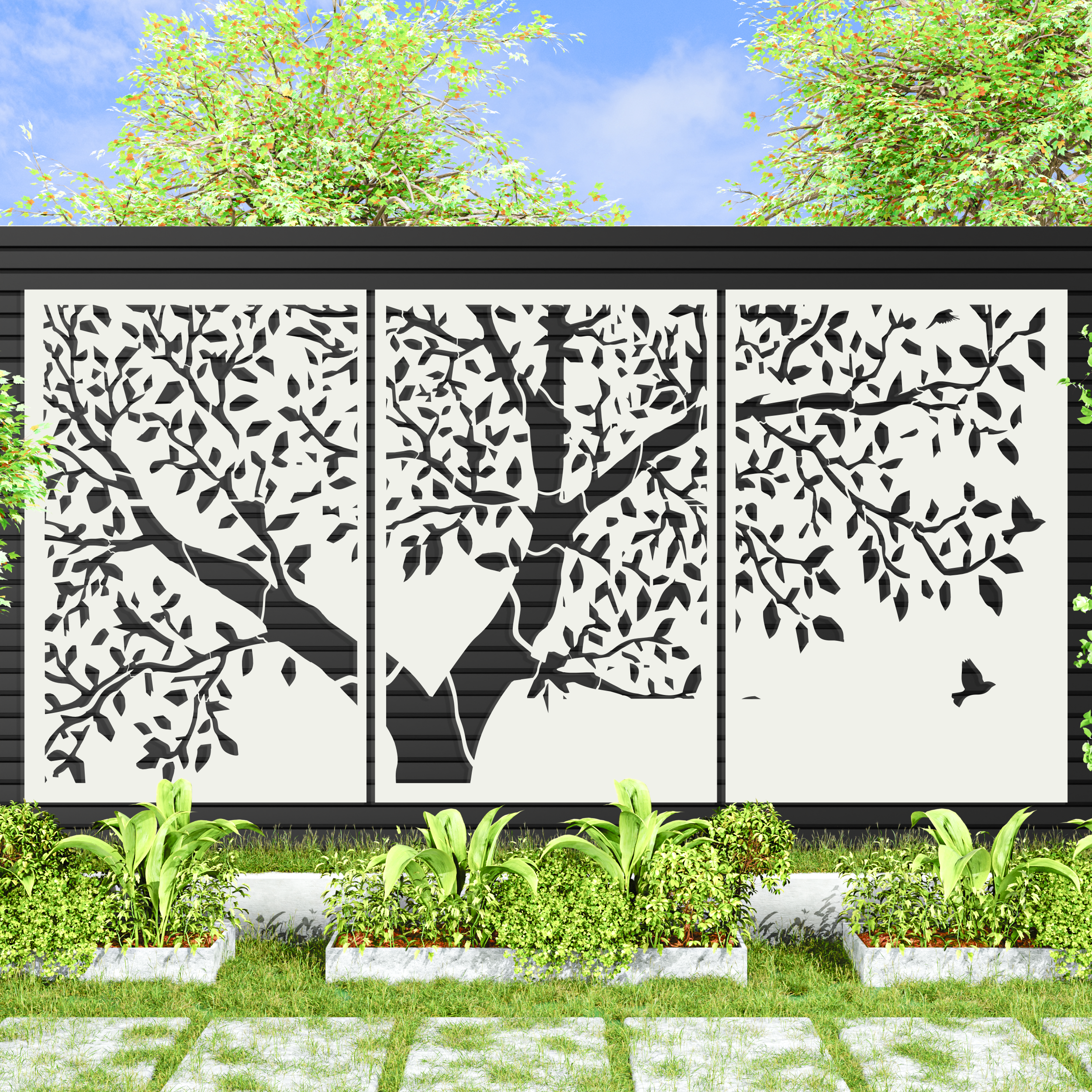Branch out birds Design (3 Panels)